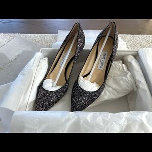 NEW Jimmy Choo Romy 60 Glitzy Twilight 37.5